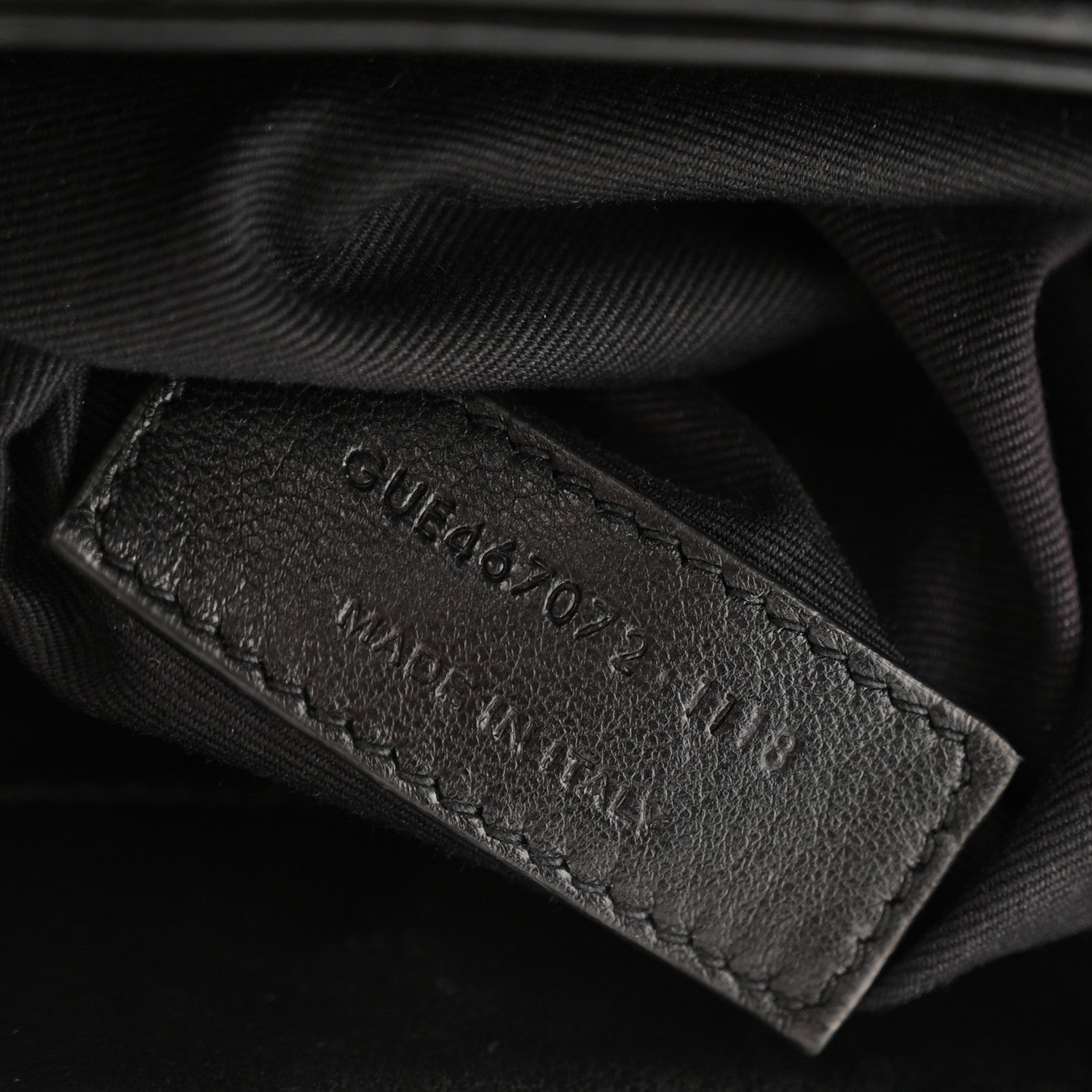 Saint Laurent Calfskin Y Quilted Monogram Toy Loulou Crossbody Bag Black 8 of 13