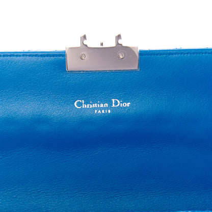 Christian Dior Patent Cannage Miss Dior Promenade Pouch Blue Tahiti 6 of 9