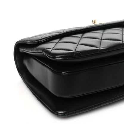 Chanel Lambskin Quilted Medium Trendy CC Flap Dual Handle Bag Black 9 of 10
