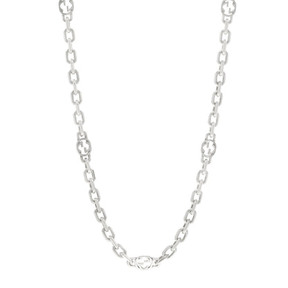Gucci Sterling Silver Interlocking GG Chain Necklace 1 of 4