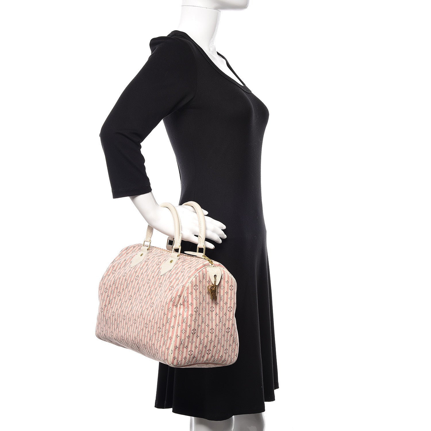 Louis Vuitton Mini Lin Croisette Speedy 30 Rouge 2 of 8