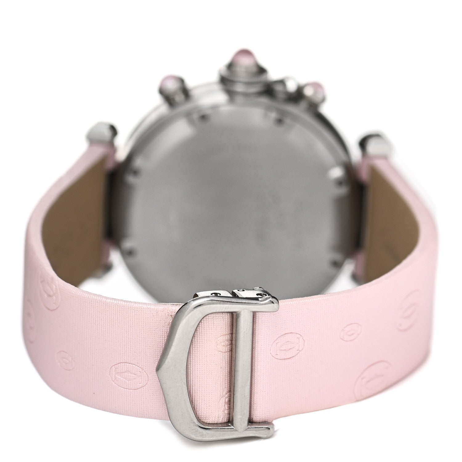 Cartier Stainless Steel Satin Mother of Pearl 35mm Miss Pasha Automatic Watch Pink 3 of 5