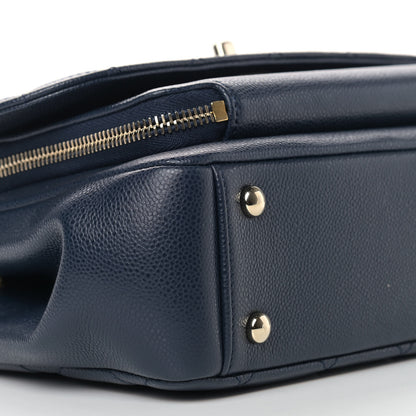 Chanel Caviar Quilted Medium Business Affinity Flap Navy 8 of 14