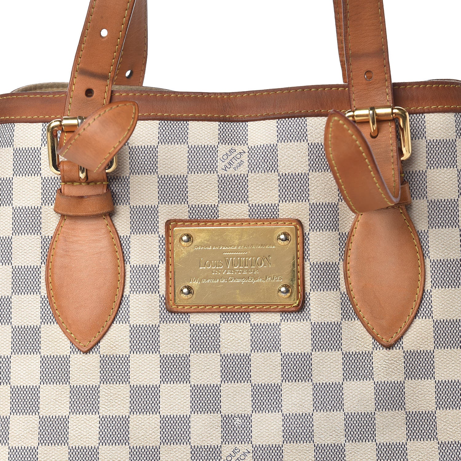 Louis Vuitton Damier Azur Hampstead MM 32 of 32
