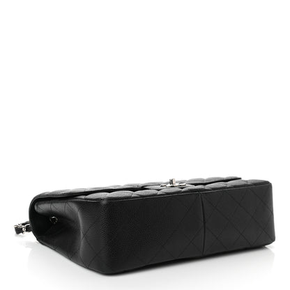 Chanel Caviar Quilted Jumbo Single Flap Black 4 of 11