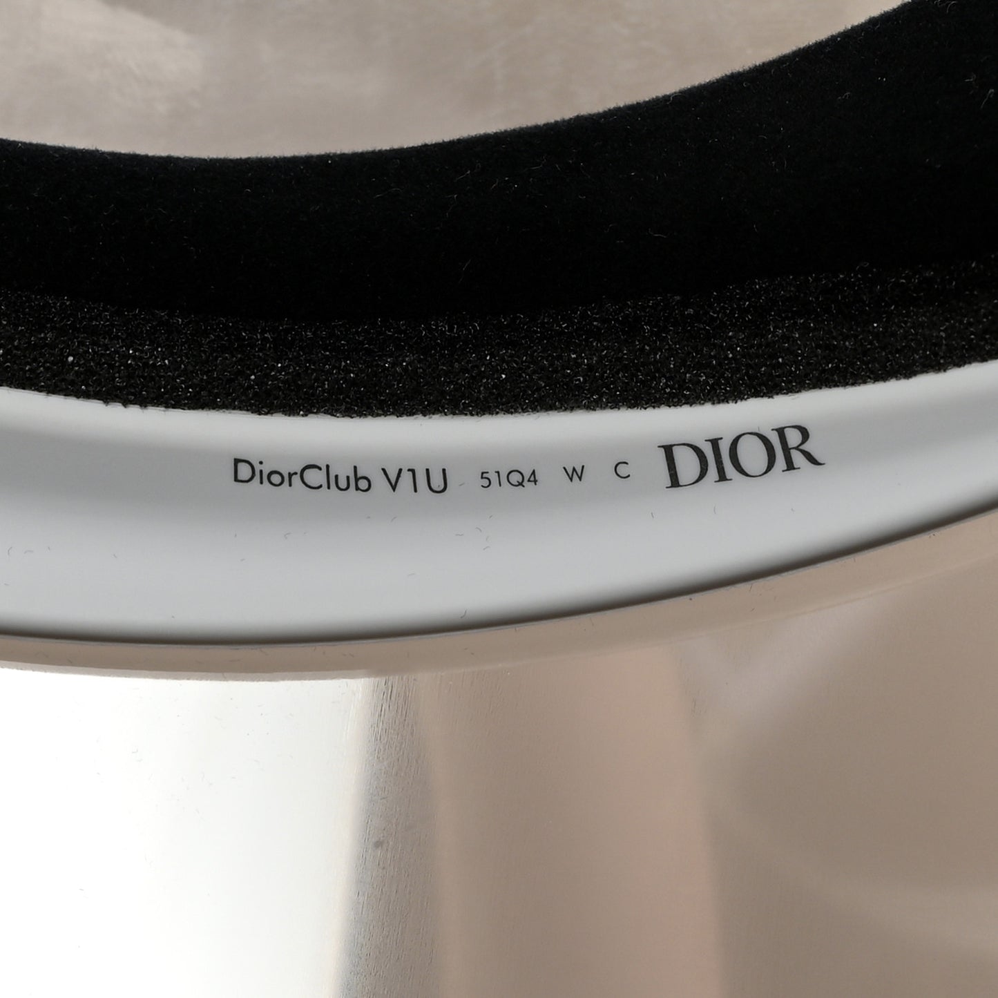 Mirrored DiorClub1 Sun Visor Grey