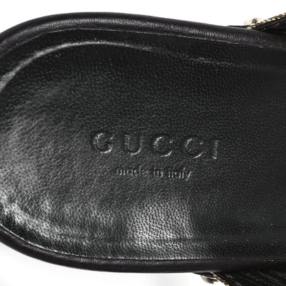 Gucci Monogram Cellarius Soft Calfskin Icon Bit Platform Clog High Heel Slide Sandals 40 Beige Ebony Cocoa 8 of 10