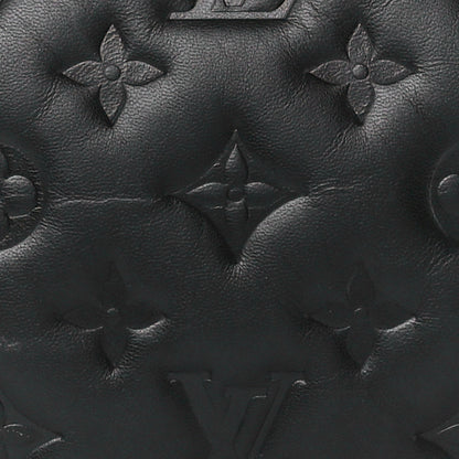 Louis Vuitton Lambskin Embossed Monogram Coussin BB Black 10 of 12