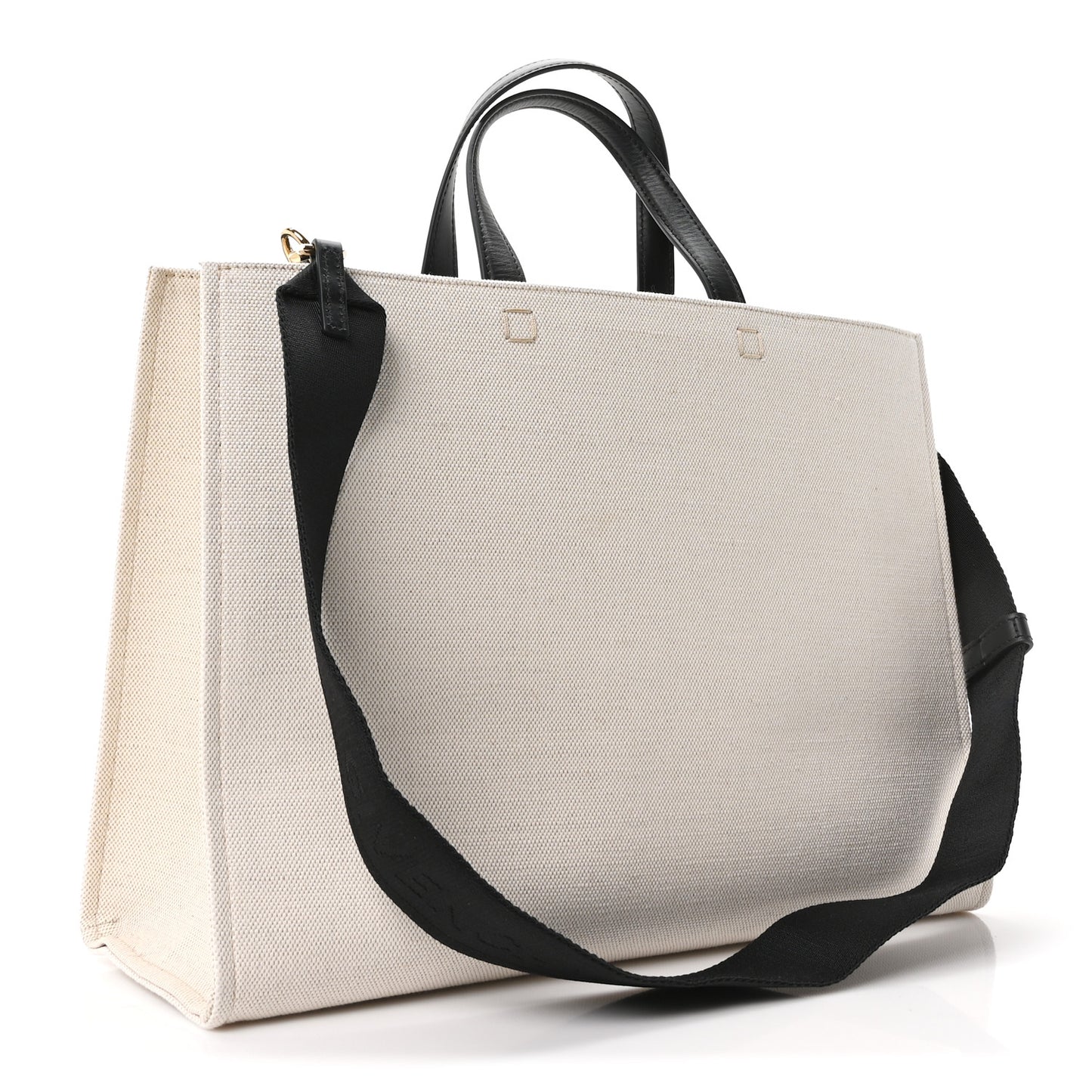 Canvas Medium G-Tote Beige Black