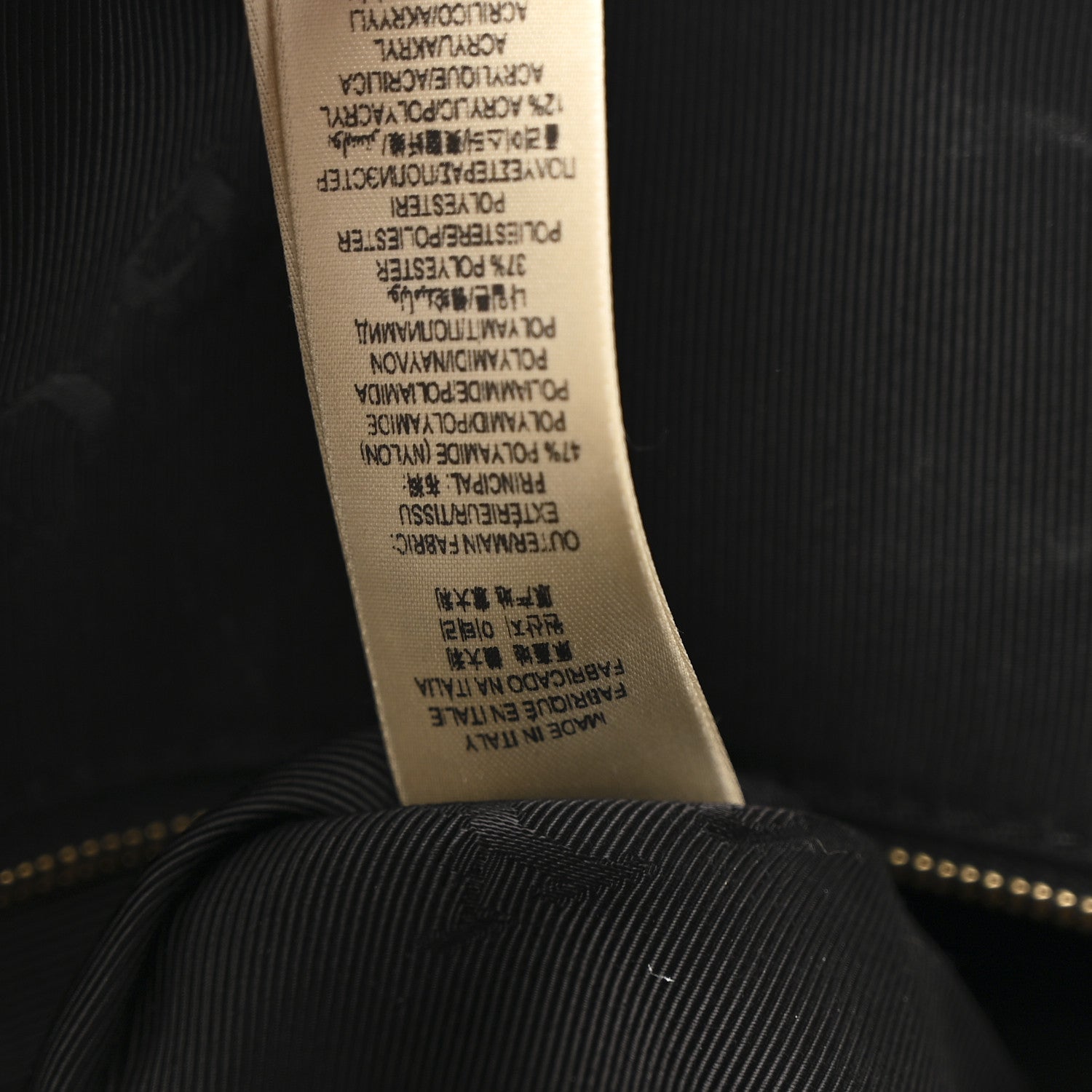 【バーバリー】8064402 PRORSUM LABEL :L Burberry Prorsum Check Jacquard Orchard Bowling Bag Gold Black