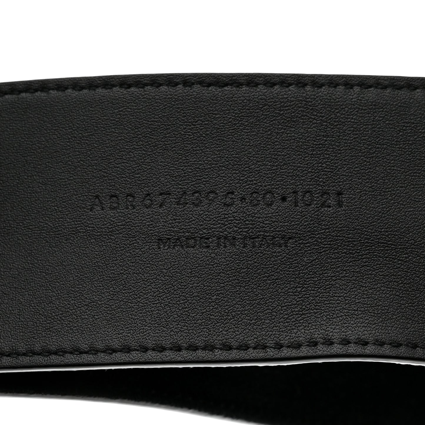 Suede Crystal Clover Belt 80 32 Black