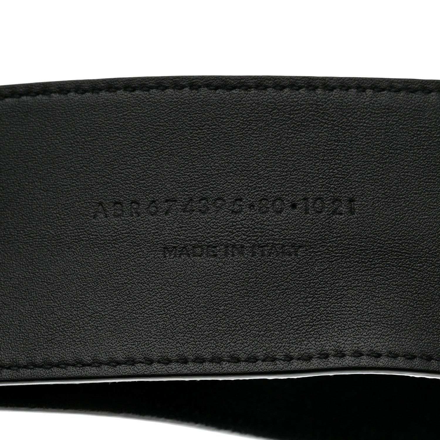 Saint Laurent Suede Crystal Clover Belt 80 32 Black 6 of 7