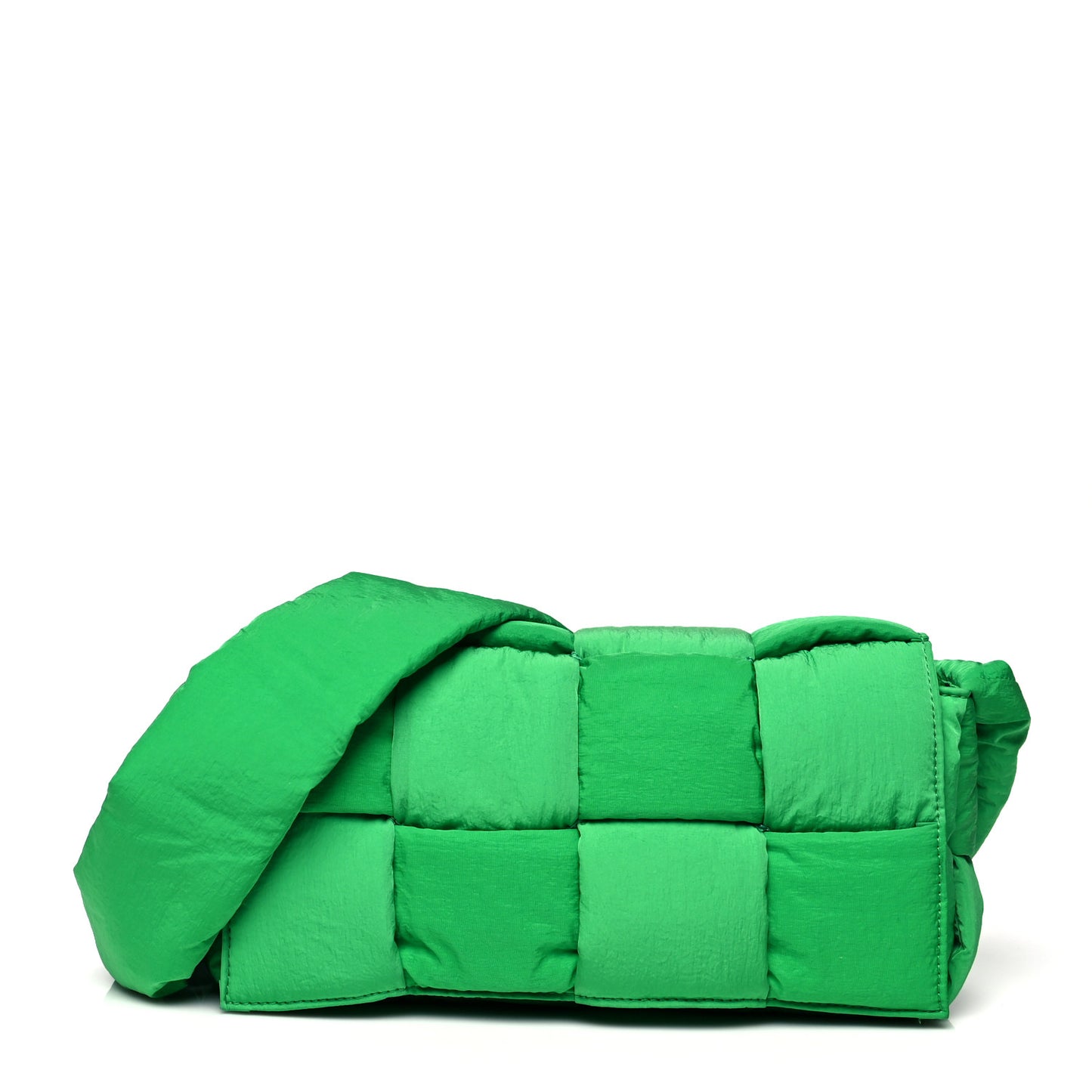 Nylon Intrecciato Padded Tech Cassette Bag Parakeet