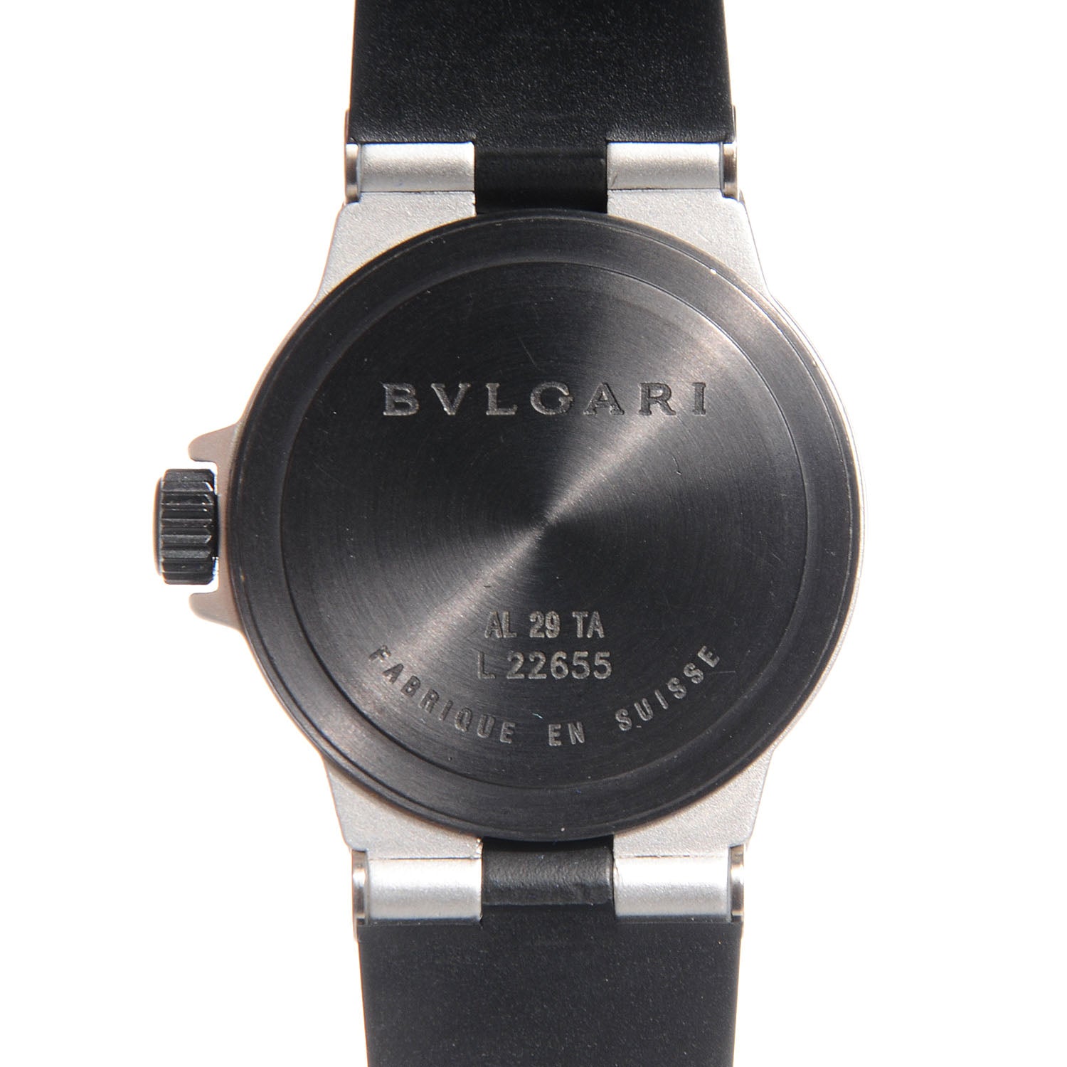 Bulgari Aluminum Rubber 29mm Diagono Quartz Watch 6 of 11