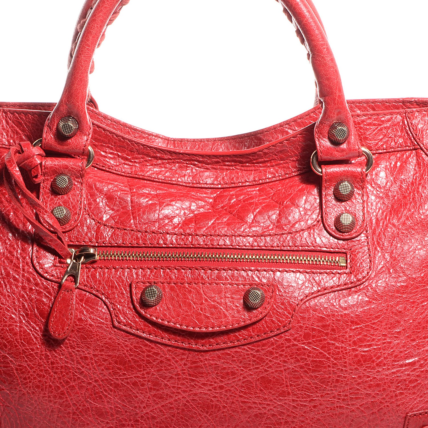 Balenciaga Agneau Giant 12 Rose Gold Hardware City Rouge Coquelicot 4 of 12