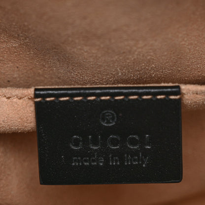 Gucci Calfskin Matelasse Mini GG Marmont Chain Shoulder Bag Black 7 of 11