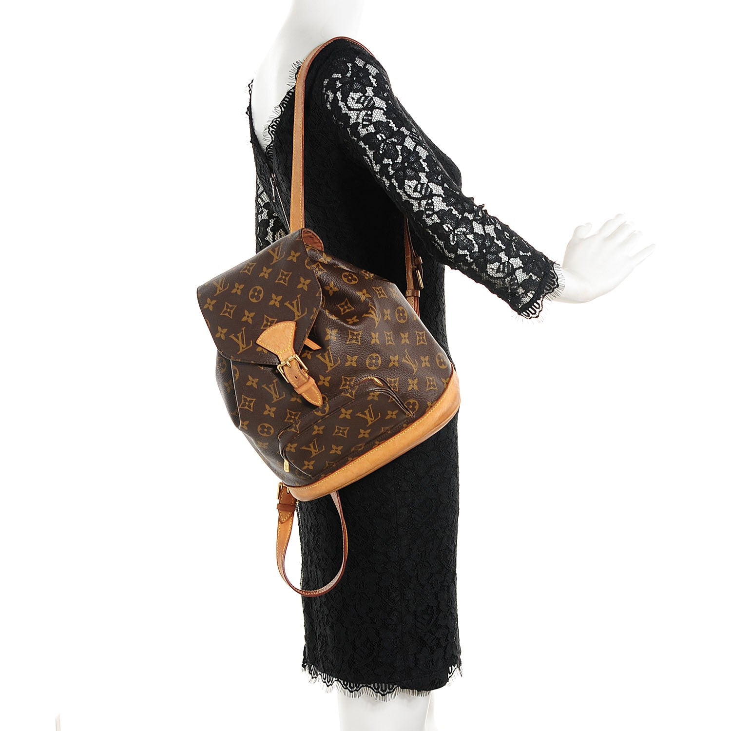 Louis Vuitton Monogram Montsouris MM Backpack 2 of 7