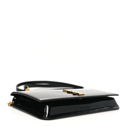 Saint Laurent Vernice Diamond Calfskin Monogram Phone Holder Crossbody Black 4 of 9