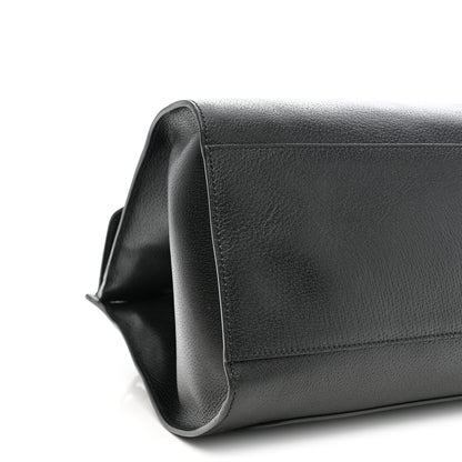 Gucci Grained Calfskin Web Crystal Butterfly Stripe Large Totem Top Handle Bag Black 10 of 11