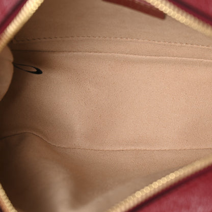 Gucci Monogram Azalea Calfskin Matelasse Diagonal Small GG Marmont Chain Shoulder Bag Beige Ebony New Cherry Red 5 of 10