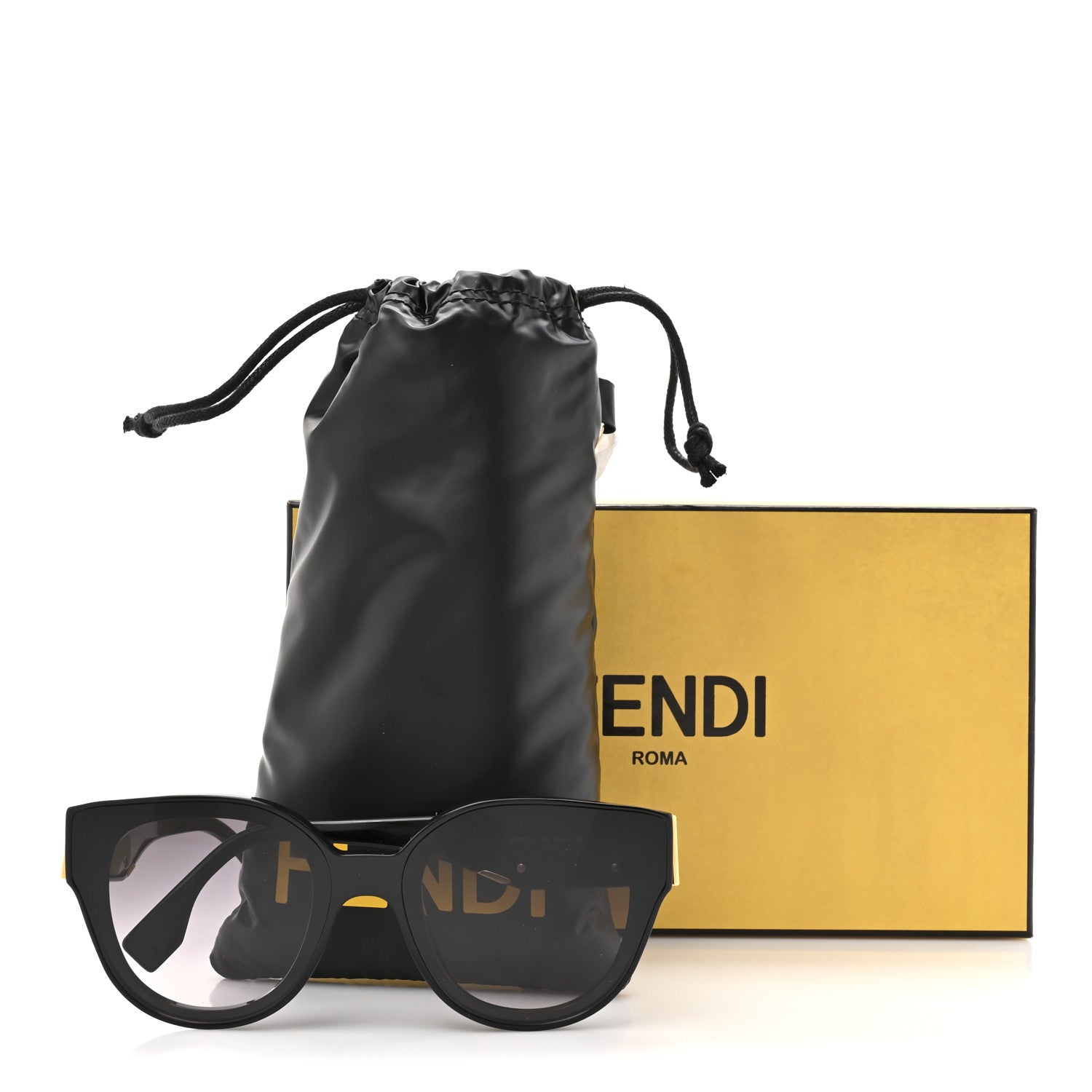 Fendi Acetate Sunglasses FE40111I Black 7 of 7