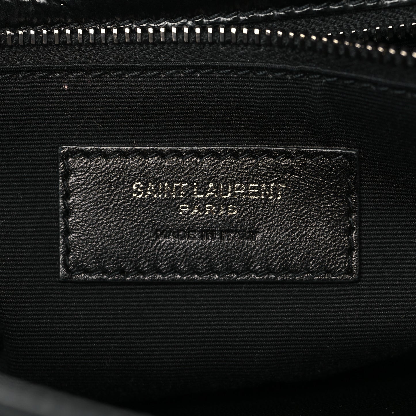 Crinkled Calfskin Matelasse Monogram Medium Niki Chain Satchel Black