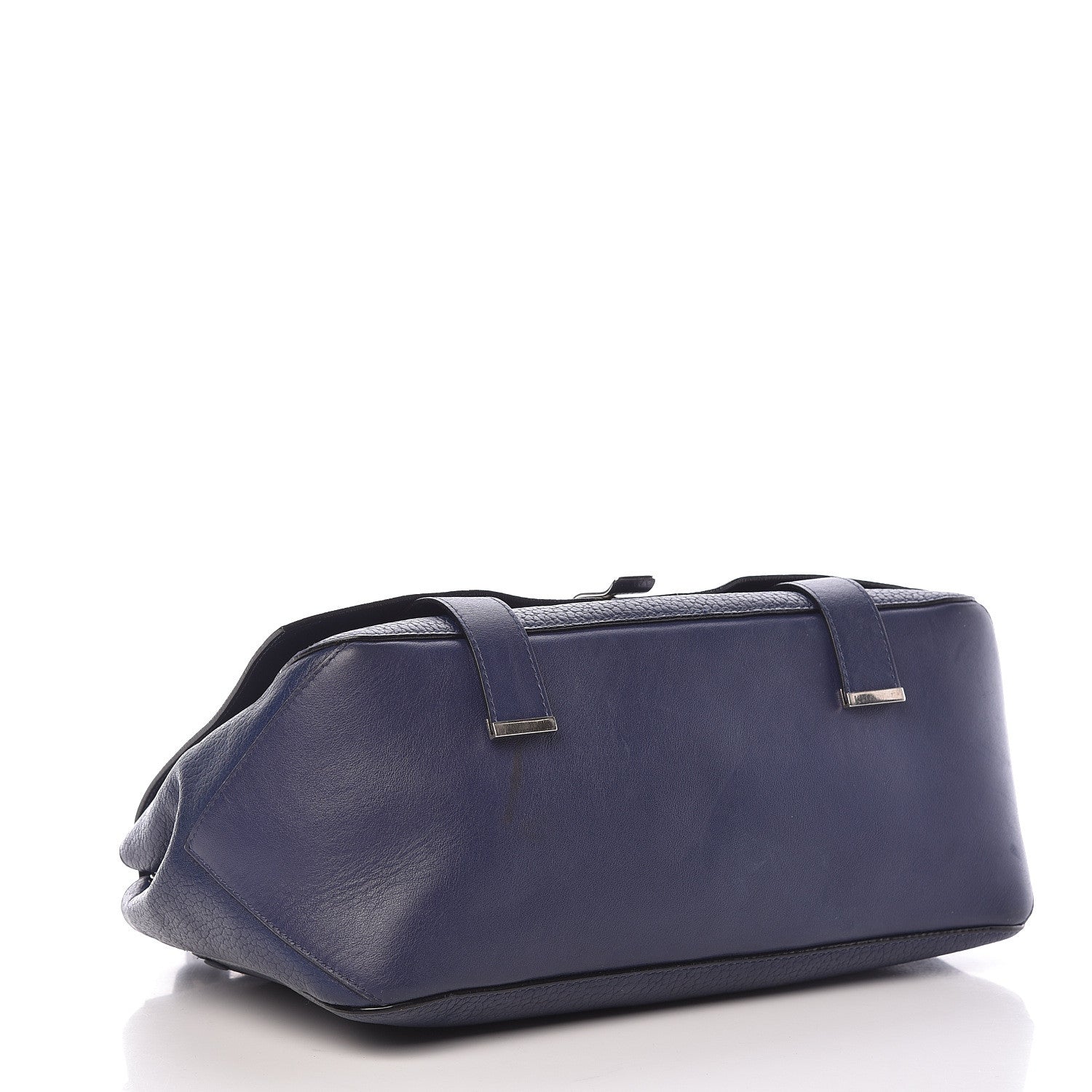 Proenza Schouler Pebbled Calfskin Double Sided PS Courier Bag Indigo 4 of 17