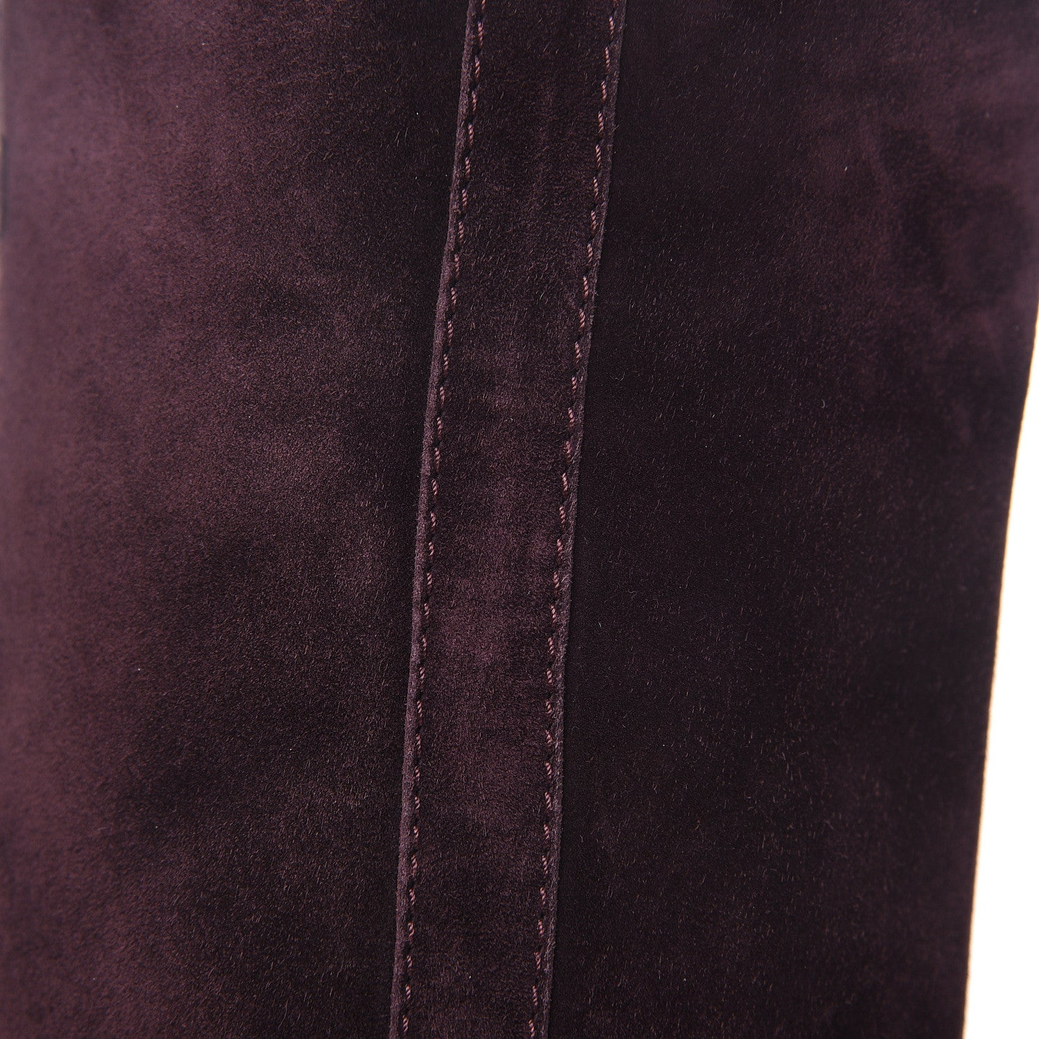 Chanel Suede Calfskin Cap Toe Boots 38.5 Burgundy 7 of 9