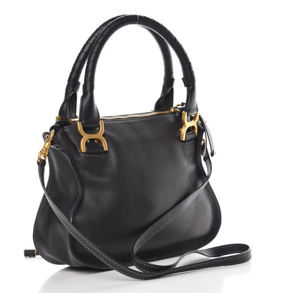 Chloe Calfskin Small Marcie Satchel Black 3 of 11