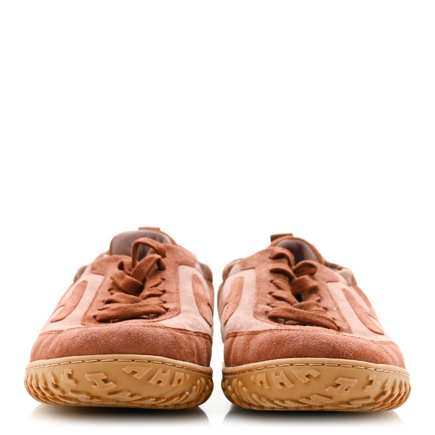 Hermes Suede Goatskin Jet Sneakers 38.5 Rose Antique Rouge Sepia 3 of 9