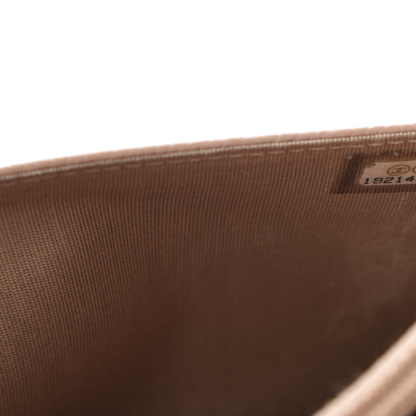 Caviar Timeless CC Wallet on Chain WOC Dark Beige