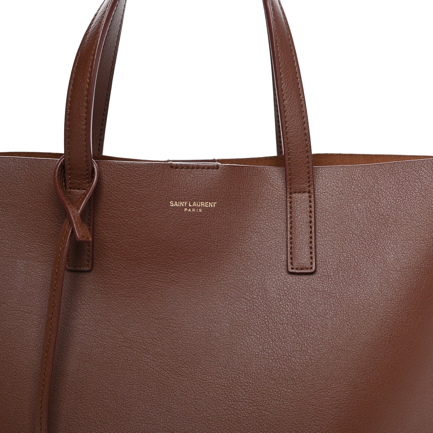 Saint Laurent Calfskin Toy Shopping Tote Old Brandy 10 of 10