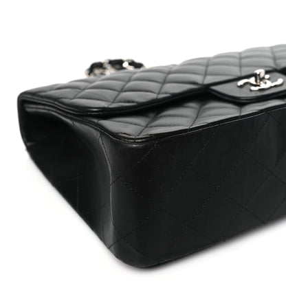 Chanel Lambskin Quilted Jumbo Single Flap Black 9 of 10