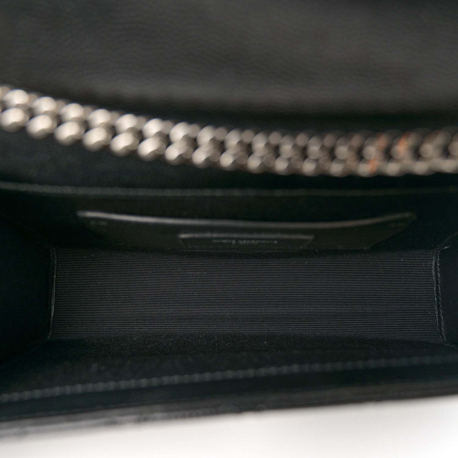 Saint Laurent Grain De Poudre Textured Mixed Matelasse Triquilt Small Monogram Satchel Black 5 of 9