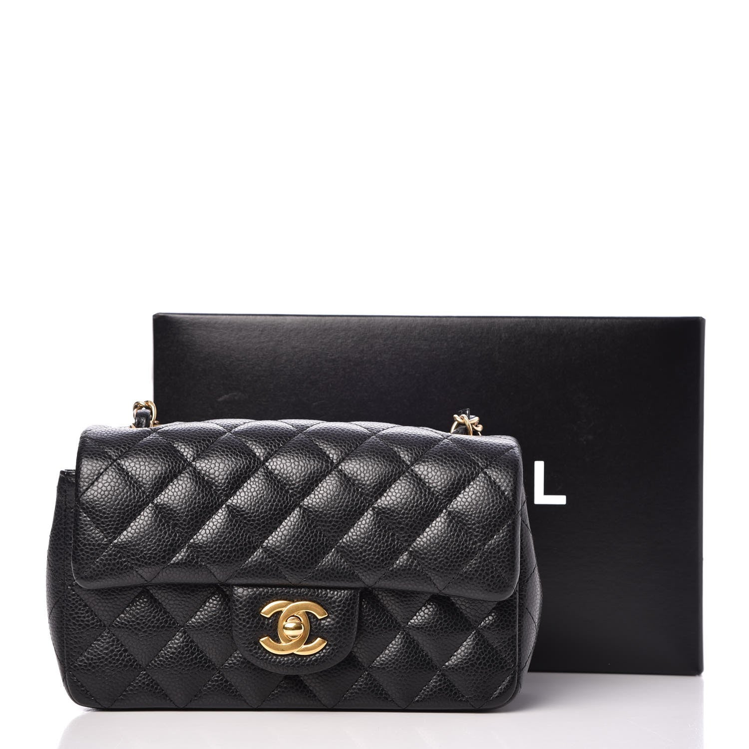 Chanel Caviar Quilted Mini Rectangular Flap Black 8 of 8