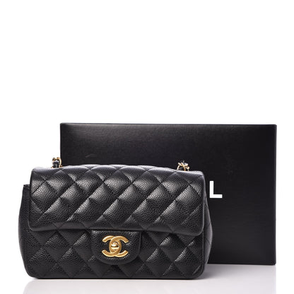 Chanel Caviar Quilted Mini Rectangular Flap Black 8 of 8