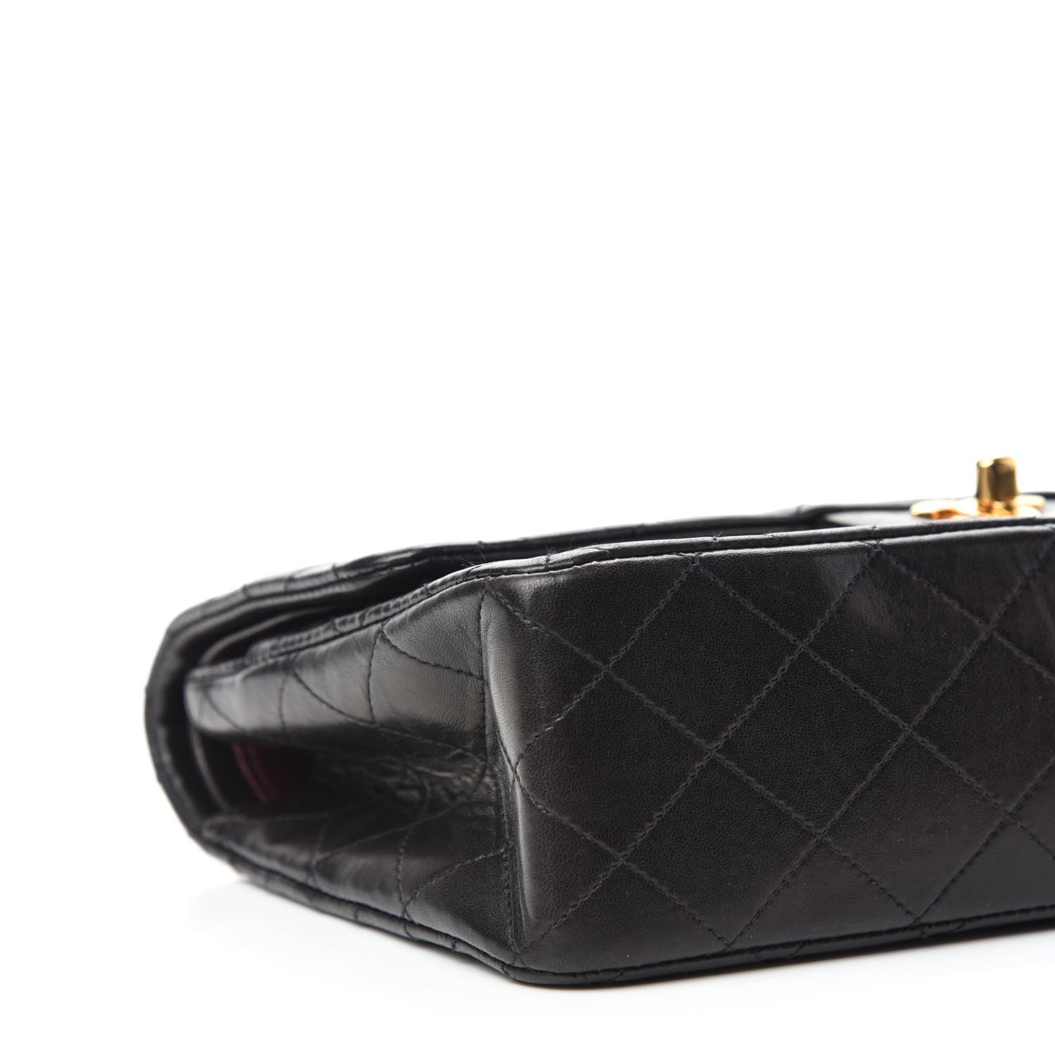 Chanel Lambskin Quilted Medium Double Flap Black 6 of 15