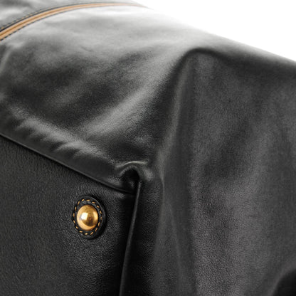 Saint Laurent Calfskin Medium Easy Sac Black Gold 8 of 8