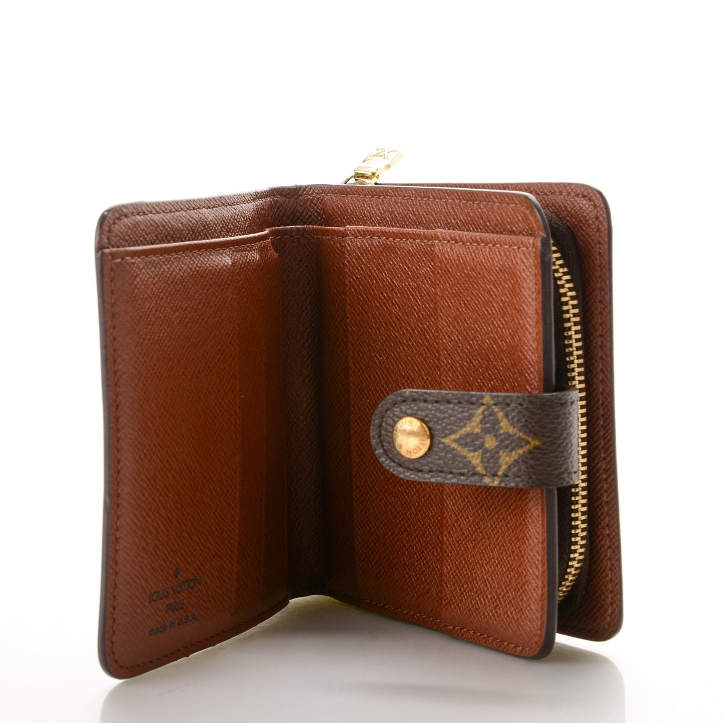 Monogram Compact Zippe Zipped Wallet