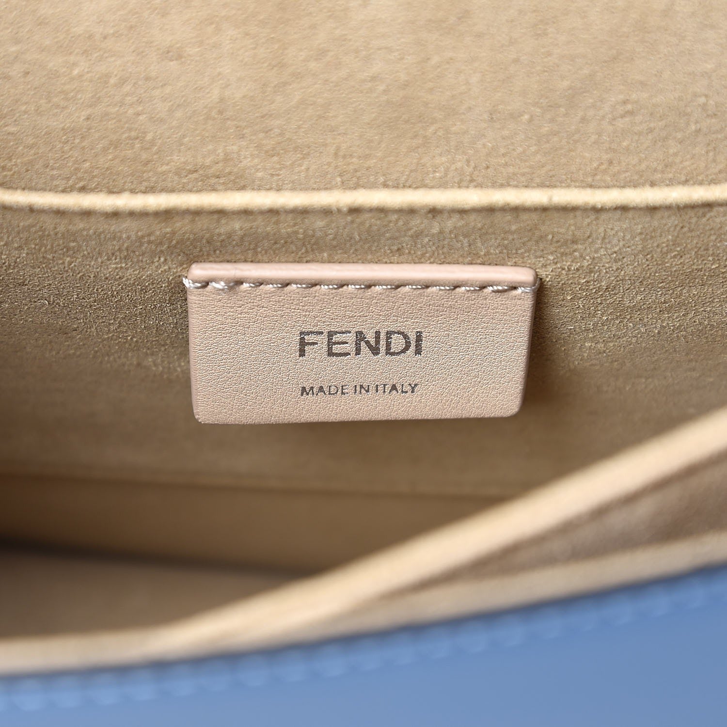 Fendi Vitello Liberty Zucca Velvet Floral Floral Kan I Shoulder Bag Ceruleo Multicolor 6 of 7