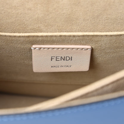 Fendi Vitello Liberty Zucca Velvet Floral Floral Kan I Shoulder Bag Ceruleo Multicolor 6 of 7
