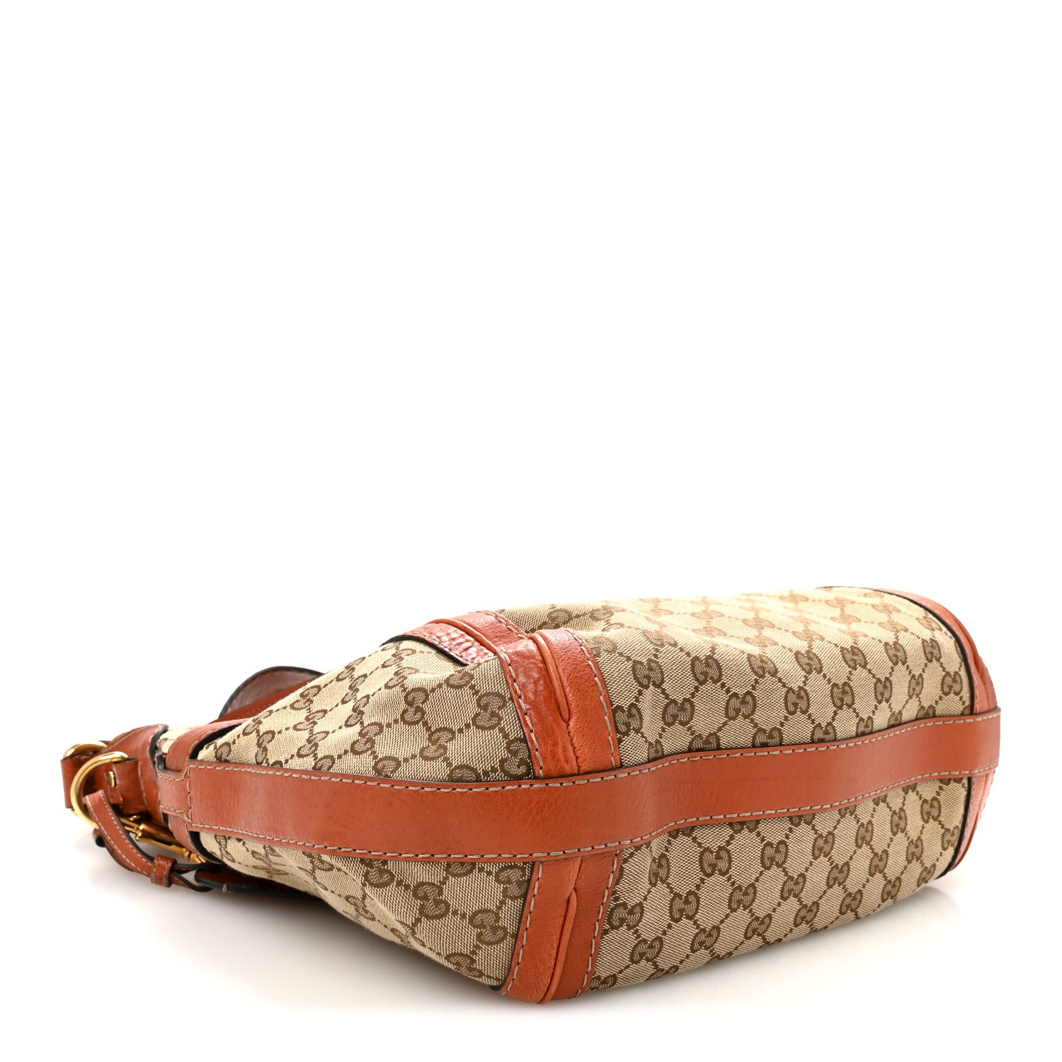 Gucci Monogram Medium GG Running Hobo Orange 4 of 10