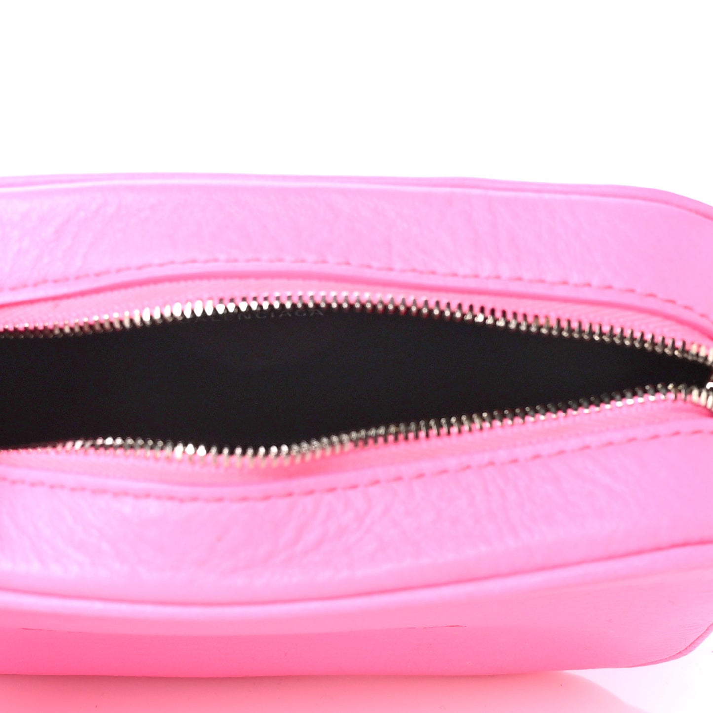 Calfskin Logo XS Everyday Camera Bag Neon Pink