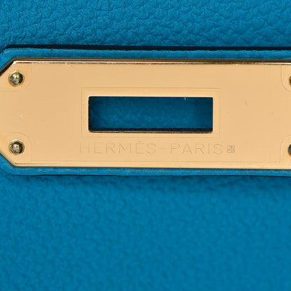 Hermes Togo Birkin 35 Turquoise 14 of 34