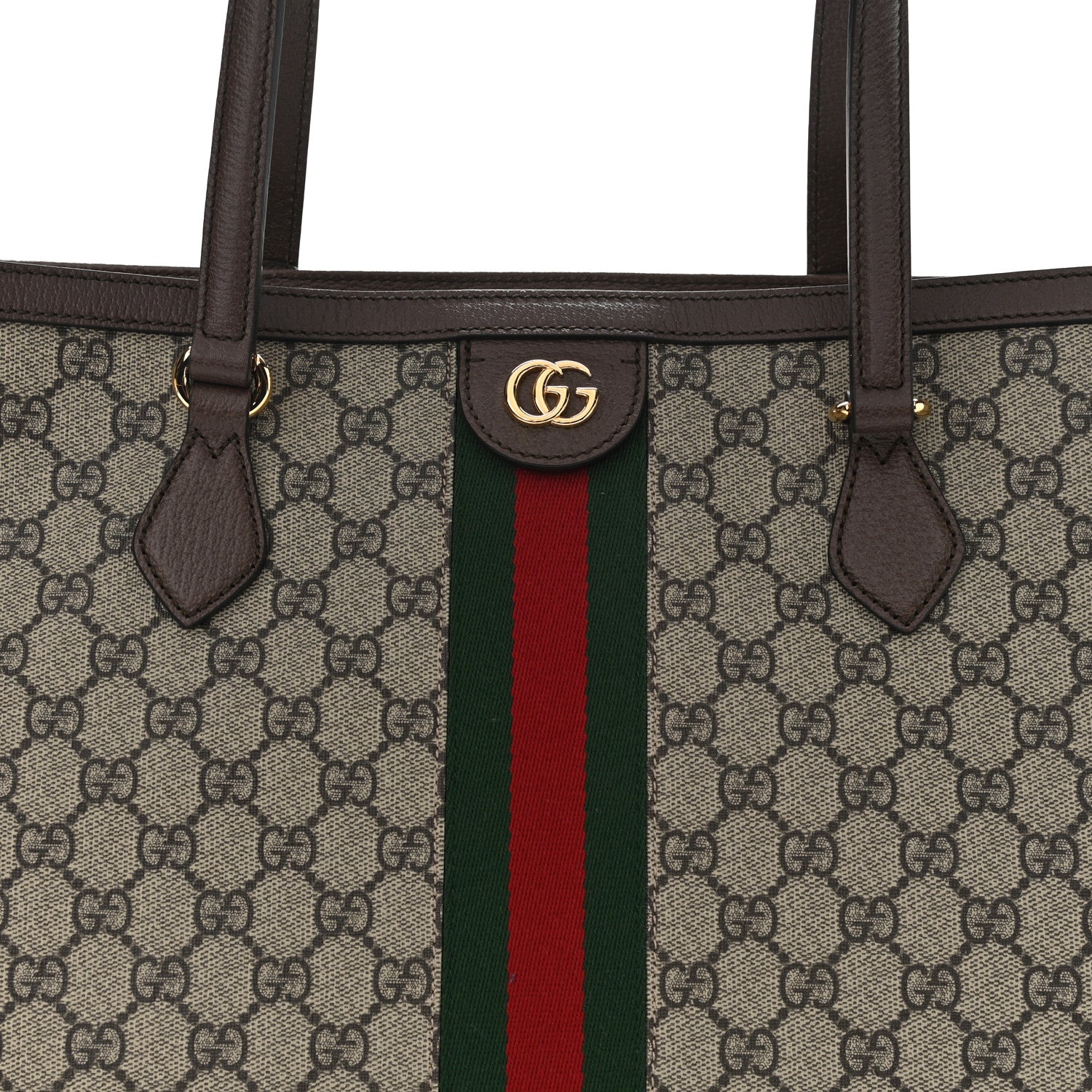 Gucci GG Supreme Monogram Medium Ophidia Shopping Tote Brown 8 of 10