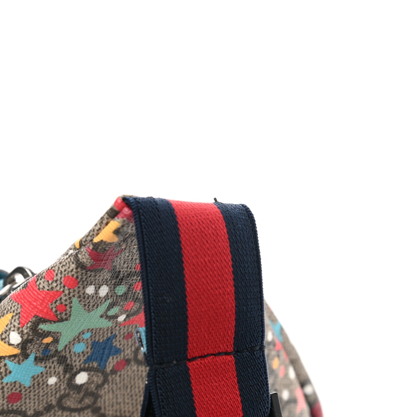 GG Supreme Monogram Web Childrens Star Print Belt Bag Multicolor