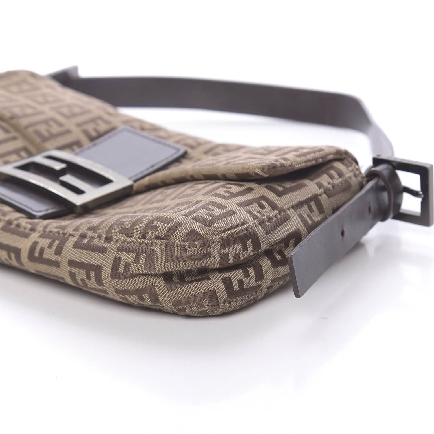 Fendi Zucchino Baguette Dark Brown 8 of 10