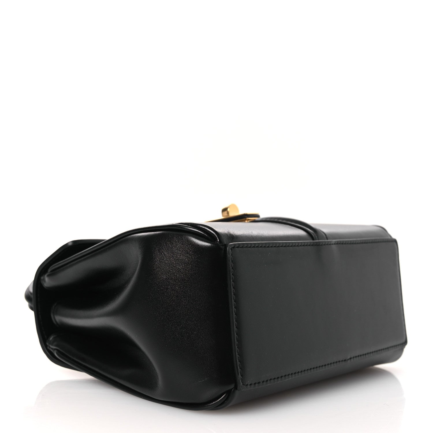 Celine Satinated Calfskin Mini 16 Top Handle Bag Black 7 of 29