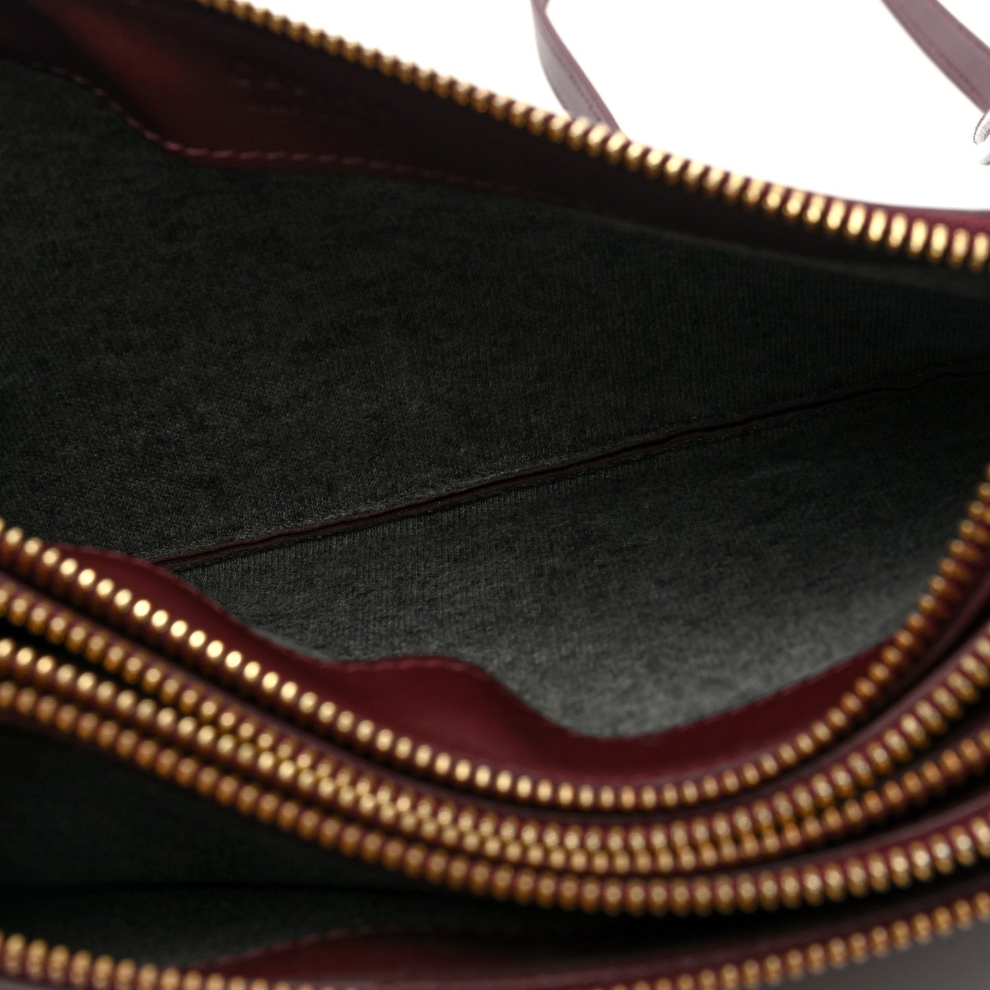 Smooth Lambskin Small Trio Crossbody Bag Burgundy