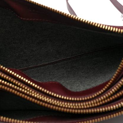 Celine Smooth Lambskin Small Trio Crossbody Bag Burgundy 5 of 11